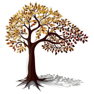Tree Of Life In Autumn Colors PNG Vph29