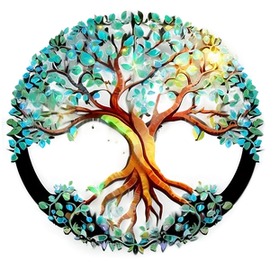 Tree Of Life In Digital Art Style Png Fav PNG image