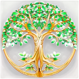 Tree Of Life In Eco Green Style Png Oge77 PNG image