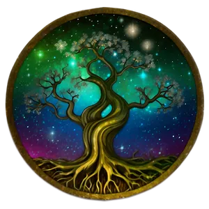 Tree Of Life In Galaxy Theme PNG 25 PNG