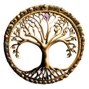 Tree Of Life In Golden Hue PNG Egk73 PNG