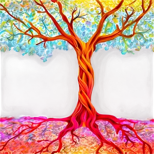 Tree Of Life In Sunset Colors PNG 06122024 PNG