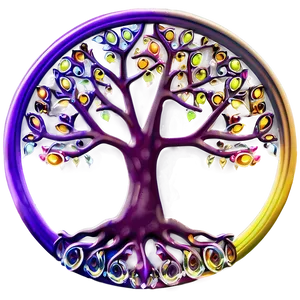 Tree Of Life In Sunset Colors Png 99 PNG image