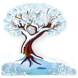 Tree Of Life In Winter Snow Png Sgs PNG image