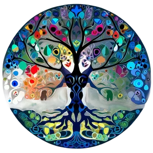 Tree Of Life With Animal Spirits Png 06122024 PNG image