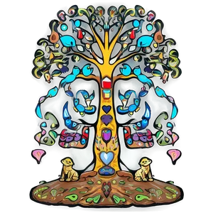 Tree Of Life With Animal Spirits Png 47 PNG image