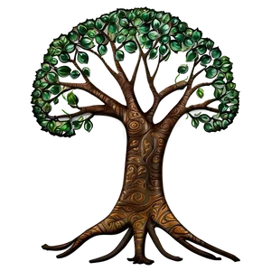 Tree Of Life With Detailed Bark Texture Png Lfk76 PNG image