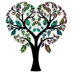 Tree Of Life With Heart Leaves PNG Lld22 PNG
