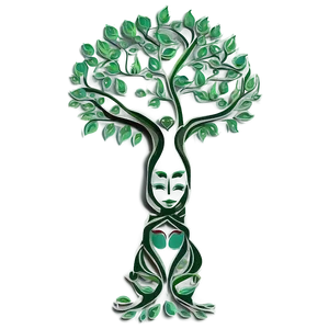 Tree Of Life With Human Silhouette Png 22 PNG image