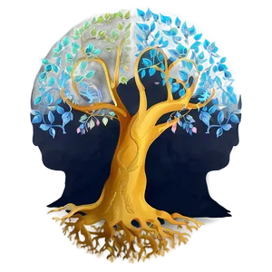 Tree Of Life With Human Silhouette Png 80 PNG image