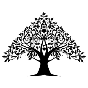 Tree Of Life With Human Silhouette PNG 97