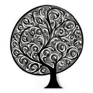 Tree Of Life With Swirling Branches PNG 89