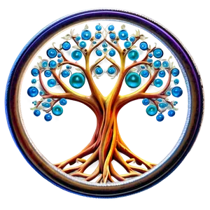 Tree Of Life With Zen Circles Png 06122024 PNG image