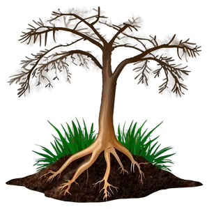 Tree Roots Breaking Ground PNG Cmv