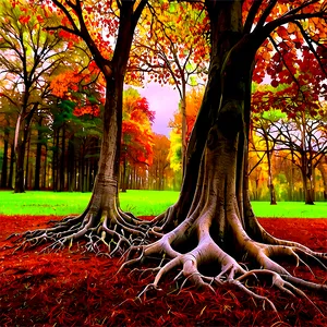 Tree Roots In Autumn PNG 06262024