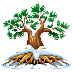 Tree Roots In Snow PNG Kba92 PNG