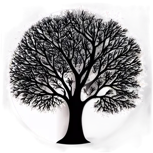 Tree Silhouette At Night PNG 06122024 PNG