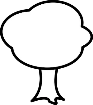 Tree Silhouette Blackand White
