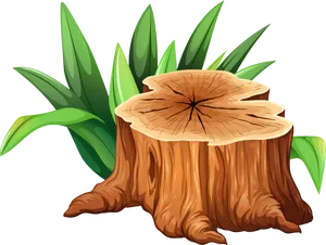 Tree Stump Illustration