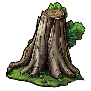 Tree Stump In Moonlight PNG 21