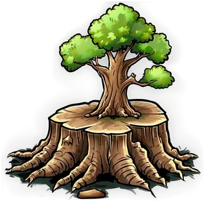 Tree Stump On Hill PNG 82 PNG