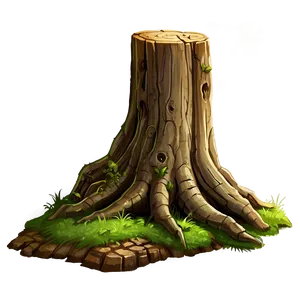 Tree Stump Side View PNG 24 PNG
