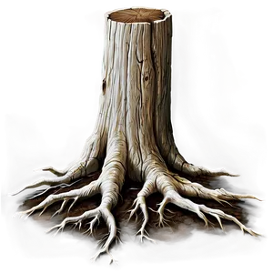 Tree Stump With Roots Png 06132024 PNG image