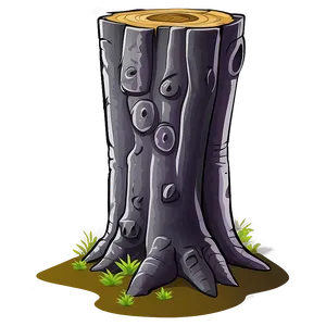 Tree Trunk Cartoon PNG Dpk