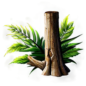 Tree Trunk In Forest PNG Pfw89