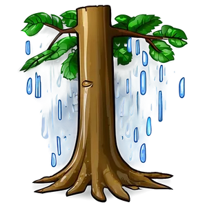 Tree Trunk In Rain PNG Nvw92 PNG