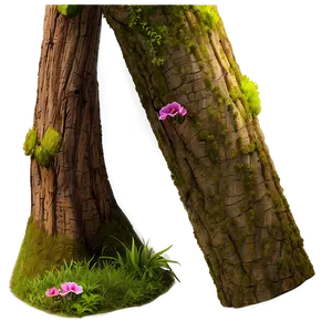 Tree Trunk In Spring PNG Psh30 PNG