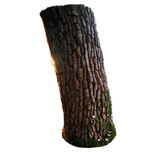 Tree Trunk In Sunset PNG 2