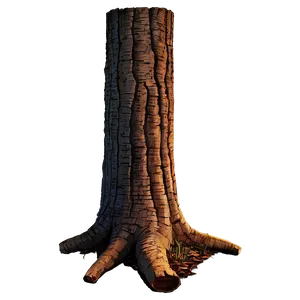 Tree Trunk In Sunset PNG Cwq8