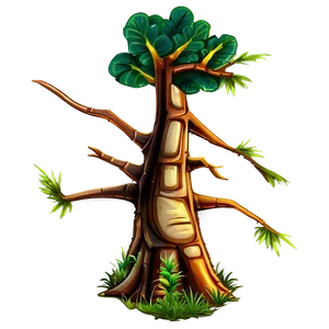 Tree Trunk In Sunset PNG Jwy70
