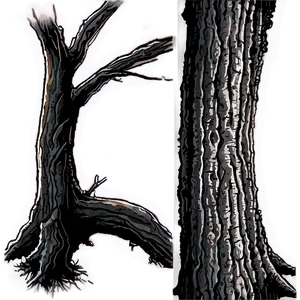 Tree Trunk Silhouette PNG 77