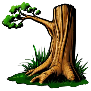 Tree Trunk Sketch PNG Spn71