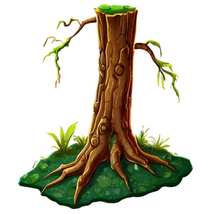 Tree Trunk With Moss PNG 91