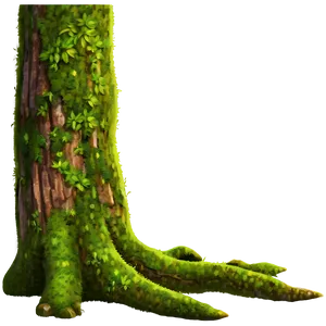 Tree Trunk With Moss PNG Ibk