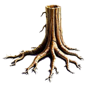 Tree Trunk With Roots PNG 05242024