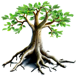 Tree Trunk With Roots PNG 80