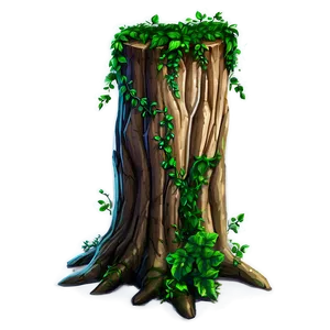 Tree Trunk With Vines PNG 05242024