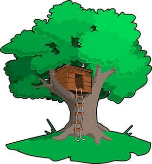 Treehouse Vector Illustration