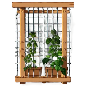 Trellis For Herb Gardens Png Wkb PNG image