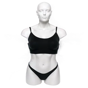 Trendy Black Crop Top Png Fxu PNG image