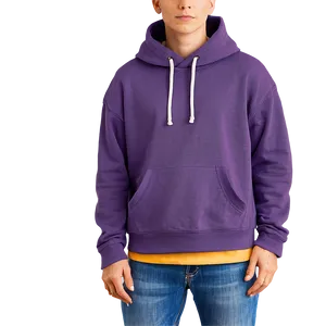 Trendy Purple Hoodie Illustration Png 06292024 PNG image