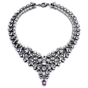 Trendy Silver Necklace PNG 74 PNG