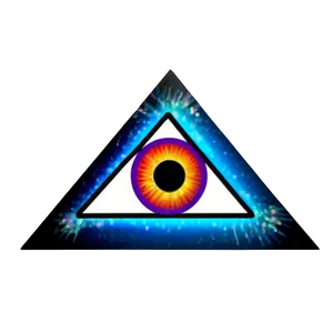 Triangle Eye Symbol Png 05042024 PNG image