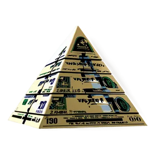 Triangle Money Pyramid PNG 05042024