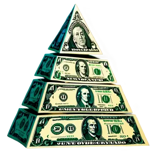 Triangle Money Pyramid PNG Vhn31