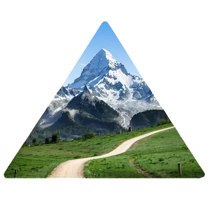 Triangle Mountain Landscape PNG Qhd PNG